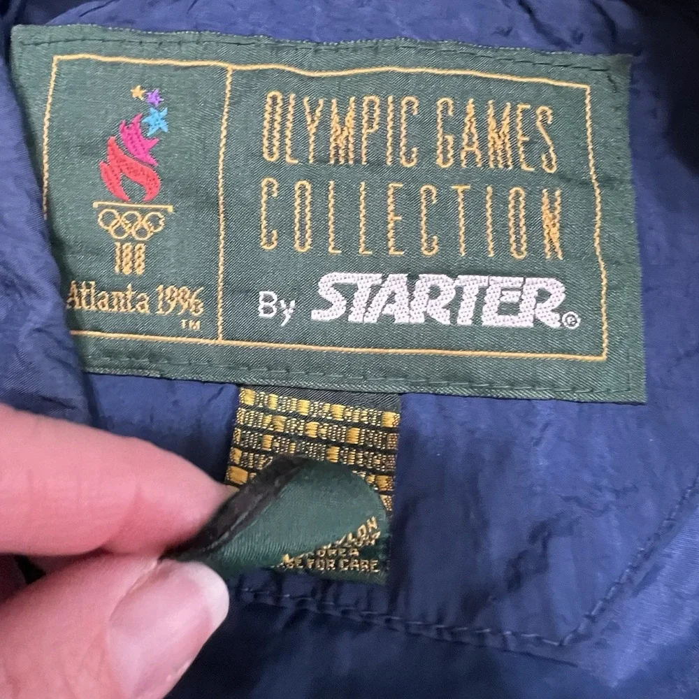 Vintage‎ 1996 Starter Men's XL Olympic Atlanta Summer Games Jacket Flag Patches